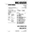 SONY MHCBX9 Service Manual