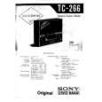 SONY TC-266 Service Manual