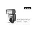 METZ MECABLITZ 58AF-1C DIGITAL Owner's Manual