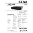 SONY RCDW7V Service Manual