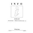 ELECTROLUX EON841W Owner's Manual