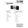 SONY ZS2000 Service Manual