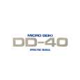 MICRO SEIKI DD-40 Owner's Manual