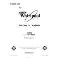 WHIRLPOOL LA7400XMW2 Parts Catalog