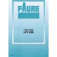 FAURE LFV859 Owner's Manual