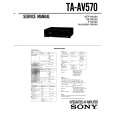 SONY TAAV570 Service Manual