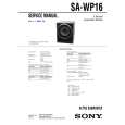 SONY SA-WP16 Service Manual