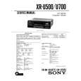SONY XR-U500 Service Manual