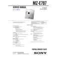 SONY MZE707 Service Manual