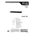 SONY PTD3 Service Manual