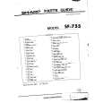 SHARP SF-755 Parts Catalog