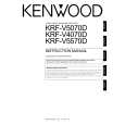 KENWOOD KRFV4070D Owner's Manual