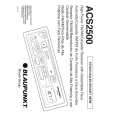 BLAUPUNKT ACS2500 Owner's Manual