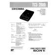 SONY TCS-2000 Owner's Manual
