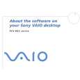 SONY PCV-RX201 VAIO Software Manual