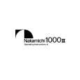 NAKAMICHI 1000II Owner's Manual