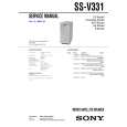 SONY SSV331 Service Manual