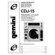 GEMINI CDJ-15 Owner's Manual