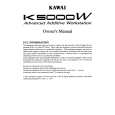 KAWAI K5000W Owner's Manual