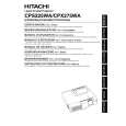 HITACHI CPS225WA Owner's Manual