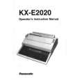 PANASONIC KXE2020 Owner's Manual