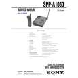 SONY SPPA1050 Owner's Manual