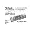 BLAUPUNKT RPC430 Owner's Manual
