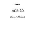 KAWAI ACR20 Owner's Manual
