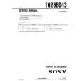 SONY 16266043 Service Manual