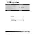 ELECTROLUX TF1107A Owner's Manual