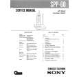 SONY SPP-60 Owner's Manual