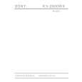 SONY KV2500WX Service Manual