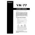 ROLAND VK-77 Owner's Manual