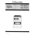 ELECTROLUX EK7171 Owner's Manual