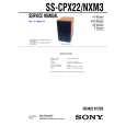 SONY SSNXM3 Service Manual