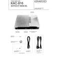 KENWOOD KAC8l6 Service Manual