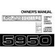 ALPINE 5950 Owner's Manual