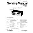 TECHNICS RS641 Service Manual
