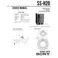 SONY SS-H20 Service Manual