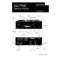 KENWOOD KA770D Owner's Manual