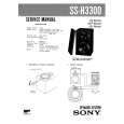 SONY SSH3300 Service Manual