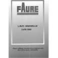 FAURE LVN260W Owner's Manual