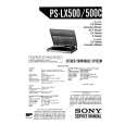 SONY PS-LX500 Service Manual