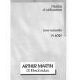 ARTHUR MARTIN ELECTROLUX VI6059 Owner's Manual