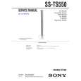 SONY SSTS550 Service Manual