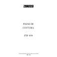 ZANUSSI ZXF636X Owner's Manual