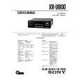 SONY XR-U800 Service Manual