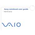 SONY PCG-FX404 VAIO Owner's Manual