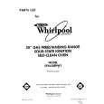 WHIRLPOOL SF365BEPW2 Parts Catalog