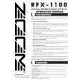 ZOOM RFX-1100 Owner's Manual